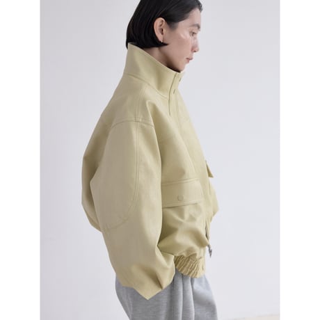 《予約販売》rich fake leather jacket/2colors_no0519