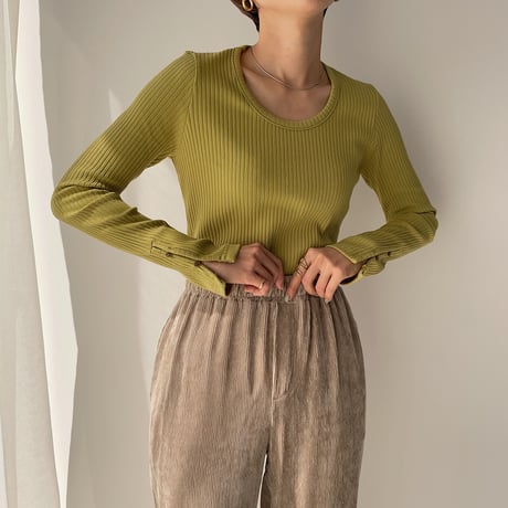 【nokcha original】bottan lady tops/2colors_nt0877