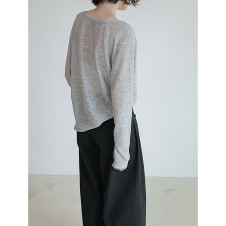 《予約販売》sheer lib button fly tops/2colors_nt2600