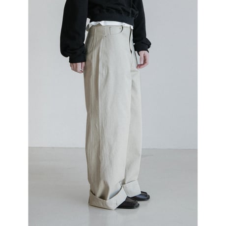 《予約販売》accent cotton wide pants/2colors_np1204