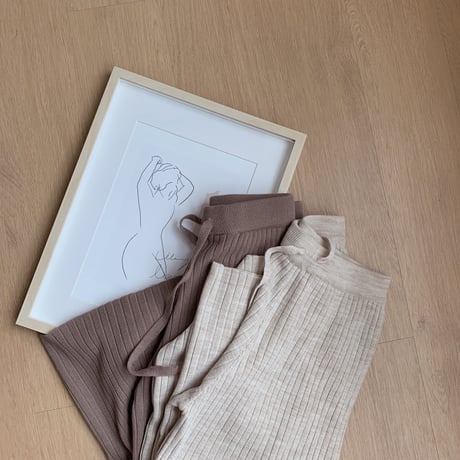 relax knit pants/2colors_np0044