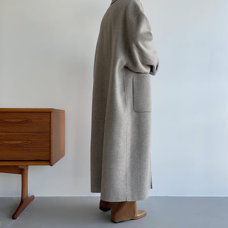 【nokcha original】HAND MADE herringbone over wool coat/gray_no0161