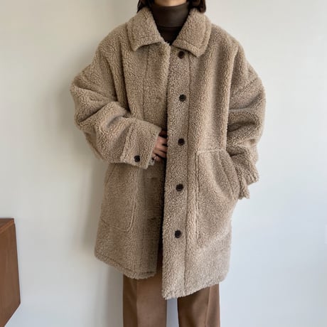 【nokcha original】boa mouton jacket/beige_no0186