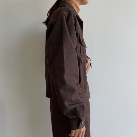 《予約販売》brown denim jacket_no0245