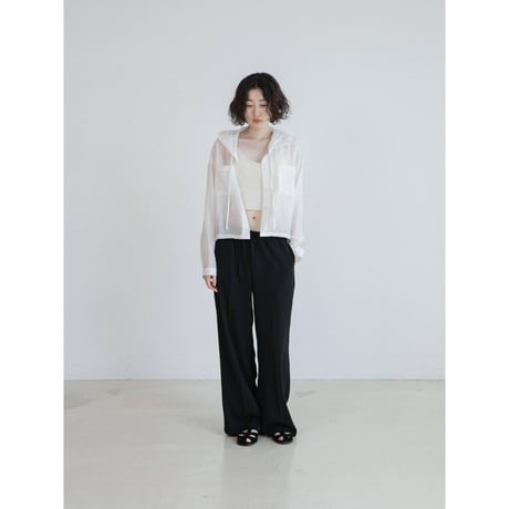 《予約販売》sheer hoodie shirt/2colors_nb0393