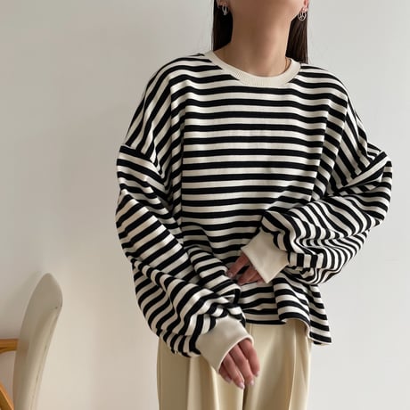《予約販売》border over mtm/2colors_nt1293