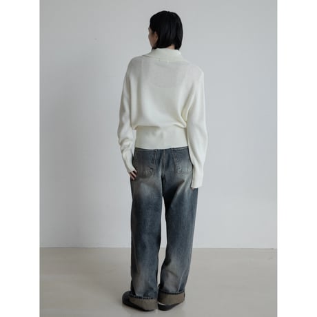 《予約販売》accent vintage like oval jeans_nj0117