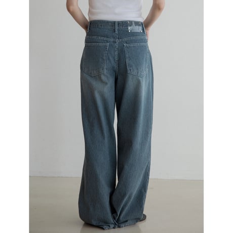 《予約販売》stripe rétro jeans/2colors_nj0136