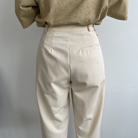 【nokcha original】silhouette pants/cream_np0402