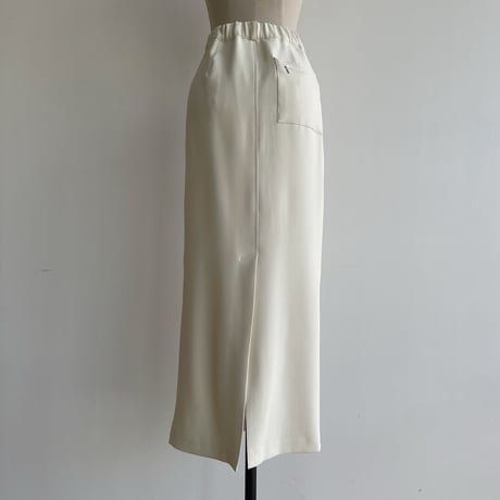 【nokcha original】material long skirt/2colors_ns0086