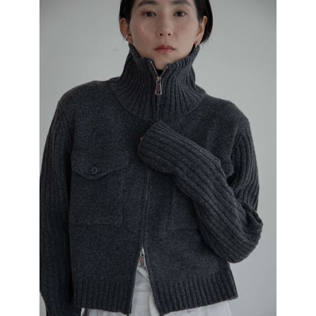 《予約販売》melange knit mannish cardigan/2colors_nt2233