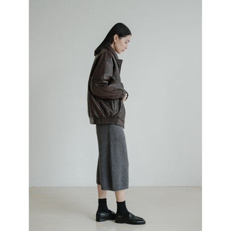 《予約販売》quilting linner fake leather jacket/2colors_no0480