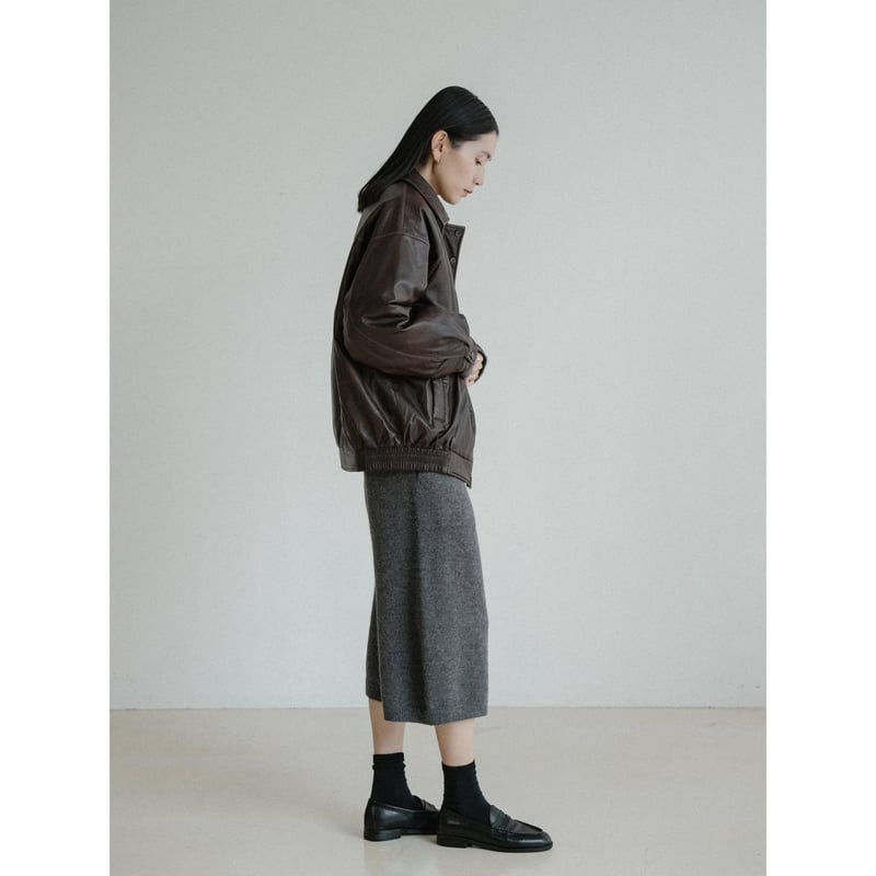 予約販売》quilting linner fake leather jacket/2colo