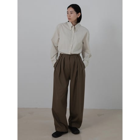 【NOKCHA original】s/s tuck oval pants/2colors_np1076