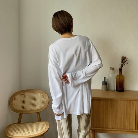 《予約販売》slit over simply tee_nt0817