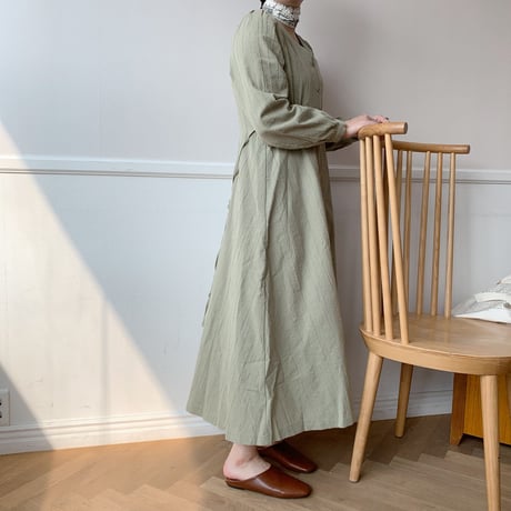 【NOKCHA  original】2way detail long ops/khaki