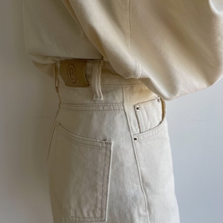 【nokcha original】“nc” pants/ivory_np0748