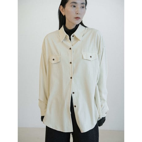 《予約販売》soft stripe shirt/2colors_nb0354