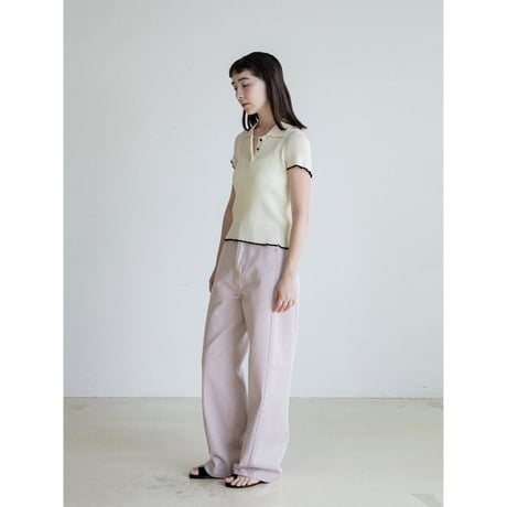 《予約販売》accent color lib knit tops/2colors_nt2581
