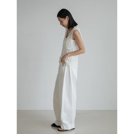 《予約販売》back accent crochet sleeveless_nt2346