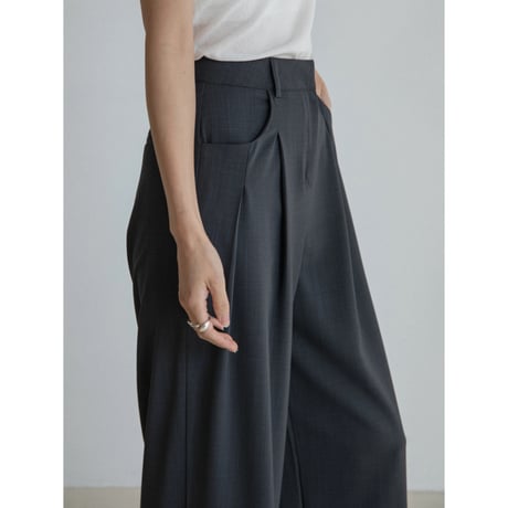《予約販売》unique tuck wide pants/2colors_np1117