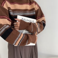 《予約販売》mulch color knit/2colors_nt1105