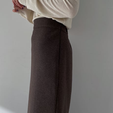 《予約販売》material warm long skirt/2colors_ns0087