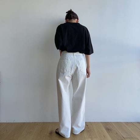 《予約販売》cut white pants_np0814