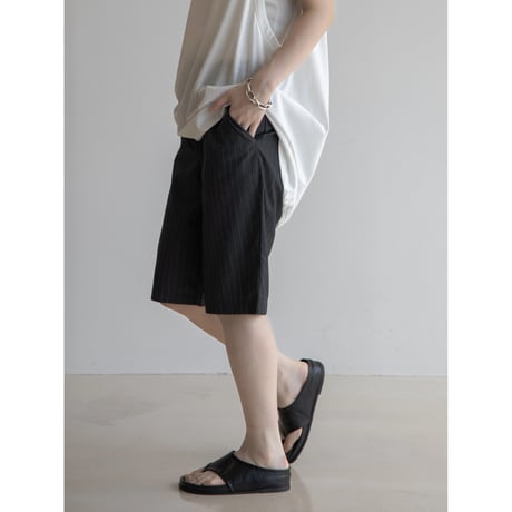 《予約販売》stripe mannish half pants/2colors_np1008