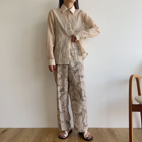 《予約販売》sheer rincl shirt/2colors_nb0054