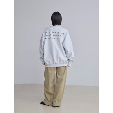 【NOKCHA × MOMO】alphabet sweat pullover/2colors(unisex)_nt2489