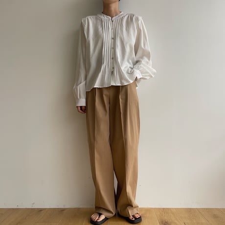 《予約販売》tuck light chino pants/2colors_np0802