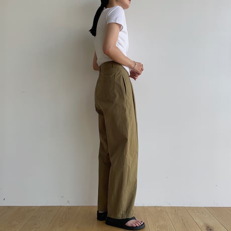 《予約販売》light tuck accent pants/2colors_np0861