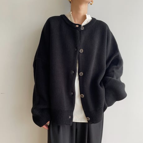 《予約販売》2way over knit cardigan/2colors_nt1464