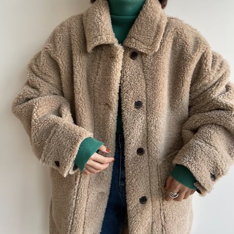 【nokcha original】boa mouton jacket/beige_no0186