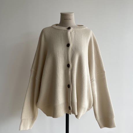 《予約販売》2way over knit cardigan/2colors_nt1464
