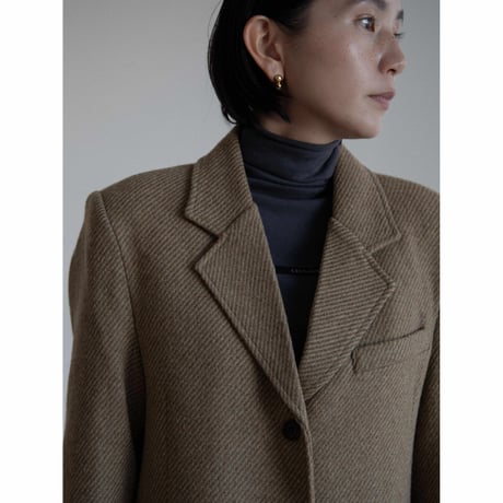 《予約販売》quilting liner wool long coat/2colors_no0410