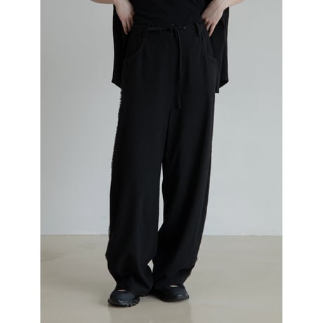 - AUTHENTIC series - vintage like linen oval pants/2colors_an0040