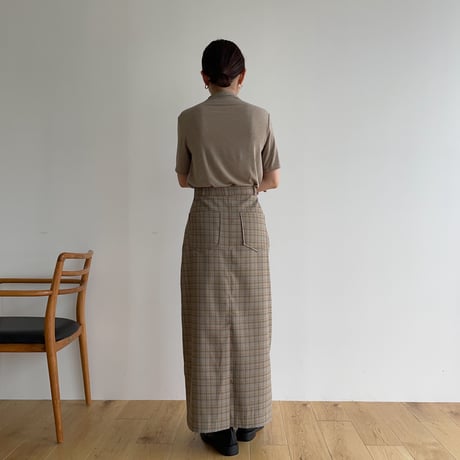 《予約販売》check long skirt/2colors_ns0071
