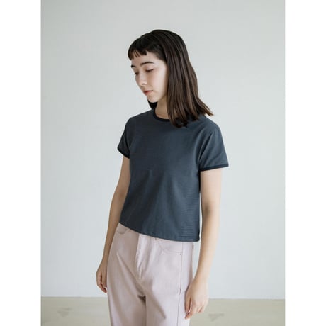 《予約販売》accent border daily minimal tee/2colors_nt2578