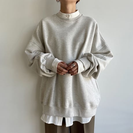 【nokcha original】jacquard round shirt/white_nb0090
