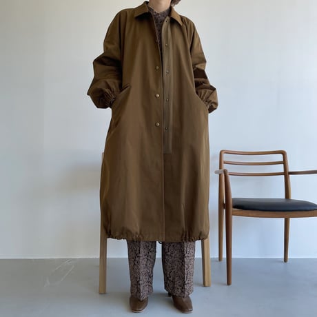 【nokcha original】long coach jacket/brown_no0165