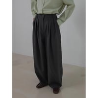 【NOKCHA original】s/s tuck oval pants/2colors_np1076