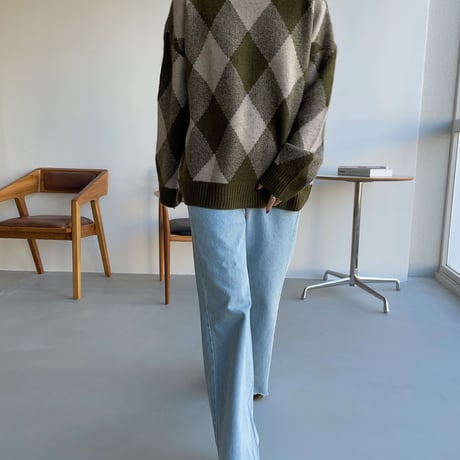 《予約販売》argyle soft knit/2colors_nt1121