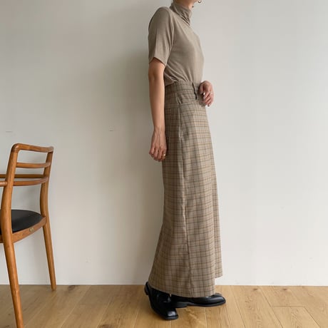 《予約販売》check long skirt/2colors_ns0071