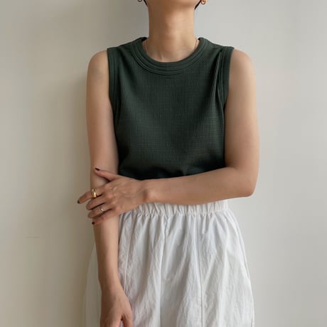 【nokcha original】jacquard tank top/3colors_nt1722