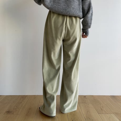 《予約販売》velvet press long pants/2colors_np0703
