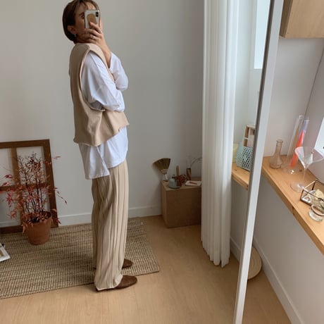 ✳︎予約販売✳︎rib knit relax pants_np0048