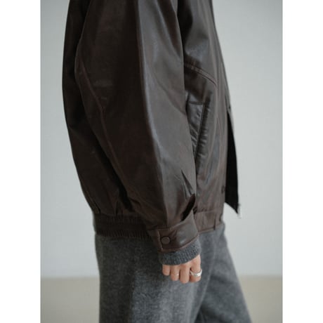 《予約販売》quilting linner fake leather jacket/2colors_no0480