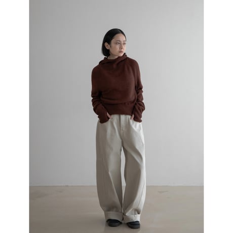 《予約販売》hoodie knit tops/2colors_nt2157